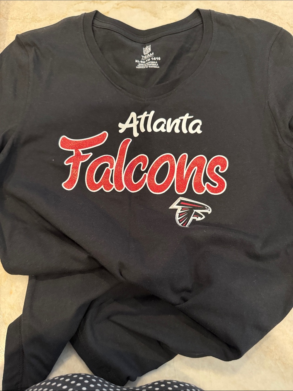Atlanta Falcons Girl's Short Sleeve Tee XL 14/16 NWT